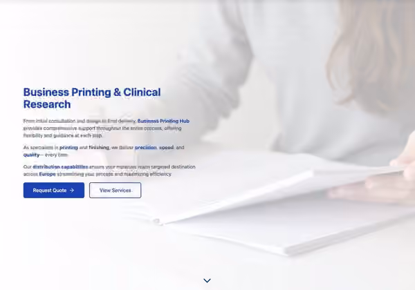 Business Printing Hub — Servicii B2B