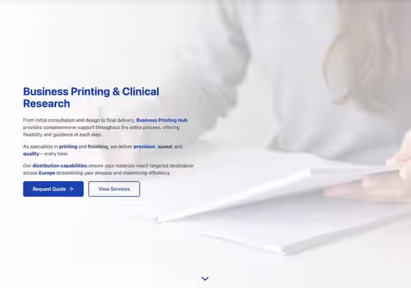 Business Printing Hub — Servicii B2B